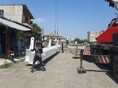 نصب و راه اندازی پل اسالم پس از تخریب بر اثر سیل
