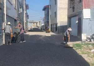 عملیات روکش آسفالت در پارهبیجار و بلوار شهید افتخاری رشت آغاز شد