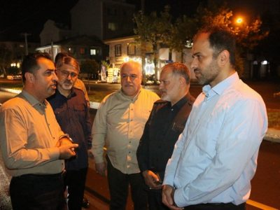 بازدید مشترک شهردار رشت و بازرس کل گیلان از پروژه‌های آسفالت‌ریزی