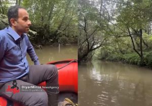 قایقسواری شهردار رشت برای احیای زرجوب؛ ۷ کیلومتر از مسیر بررسی شد